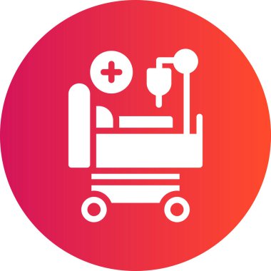 Modern b 'nin vektör illüstrasyonu tıbbın ikonundan yoksun