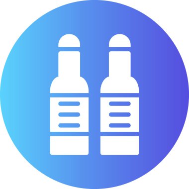 şişe simgesi, vektör illüstrasyonu