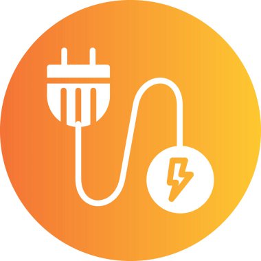 Elektrik dolgu simgesinin vektör illüstrasyonu