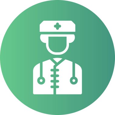 Doktor modern simgesinin vektör illüstrasyonu