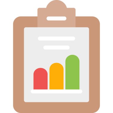 iş düz vektör simgesi