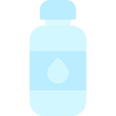 Şişe simgesi. İnternet için hap vektör simgelerinin basit çizimi