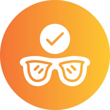 gözlük vektör simgesi modern basit vektör illüstrasyonu