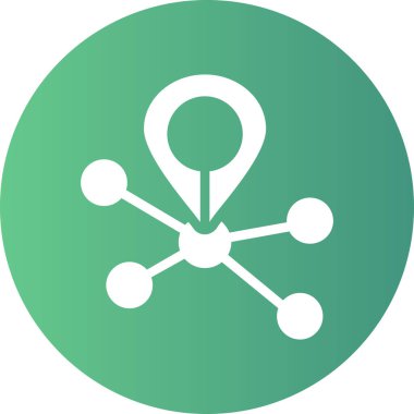 konum haritası simgesi düz biçimli