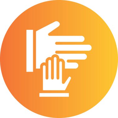 Dokunma simgesinin vektör illüstrasyonu