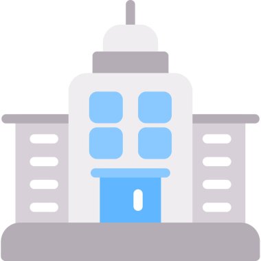 bina binası simgesi düz stil