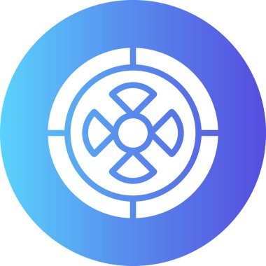 Bir pusula simgesinin vektör illüstrasyonu