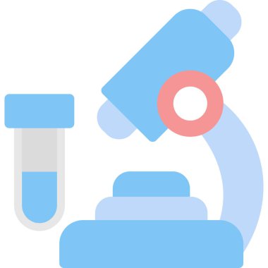 laboratuvar test tüpü simgesi düz biçimli