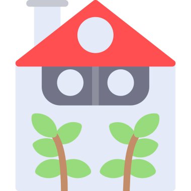 ev simgesi, vektör illüstrasyonu