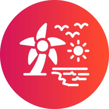 Güneş Simgesi Vektör illüstrasyonu