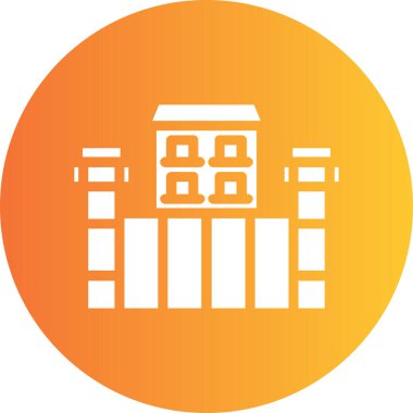 Bina. Web simgesi basit tasarım