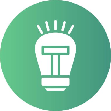 Ağ için ampul vektör simgesi modern çizgi vektör illüstrasyonu, ticari