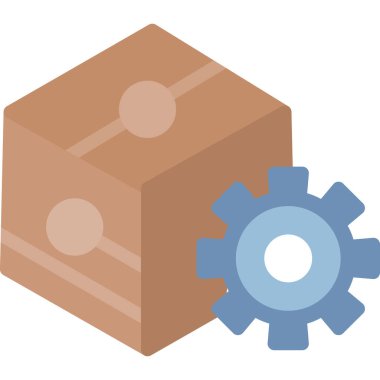 Tekerlekli kutu, resimleme, beyaz arkaplan üzerinde vektör.