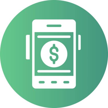 mobil bankacılık vektör simgesi