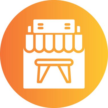 sandalye simgesi çizimi