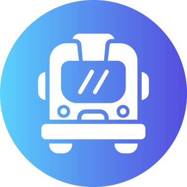 bus vektör simgesi modern basit vektör illüstrasyonu