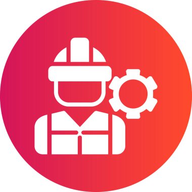 vektör inşaat kask simgesi