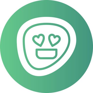 Kalp ikonu vektör illüstrasyonu