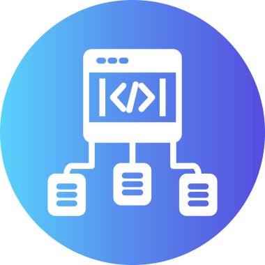 Kodlama. Web simgesi basit tasarım