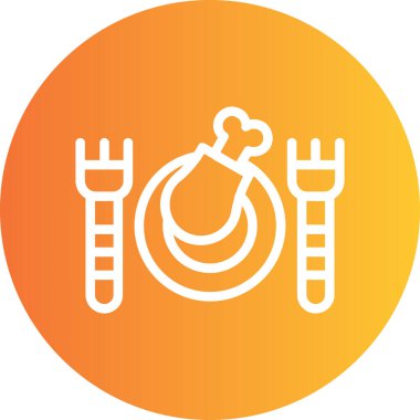 Gıda simgesinin vektör illüstrasyonu