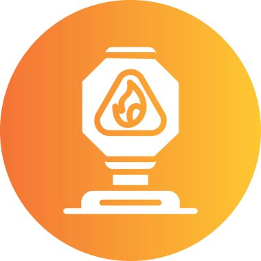 Ateş simgesinin vektör illüstrasyonu