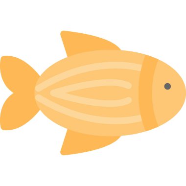 deniz balığı simgesi düz