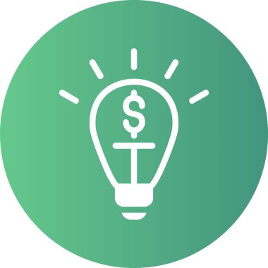 Ampul. Web simgesi basit illüstrasyon