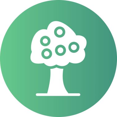 ağaç simgesi vektör illüstrasyonu