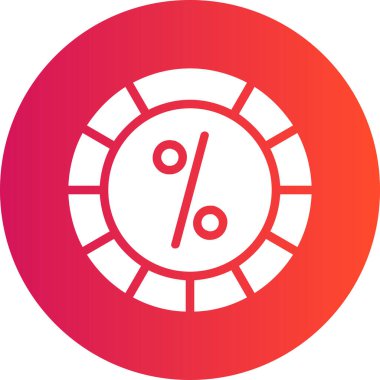 İndirim simgesinin vektör illüstrasyonu