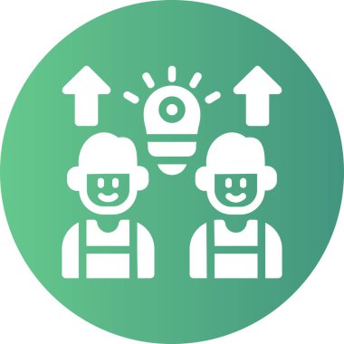 Kasklı bir kadının vektör çizimi