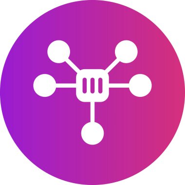 şebeke. Web simgesi basit illüstrasyon