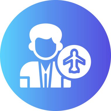 Havaalanı simgesinin vektör illüstrasyonu