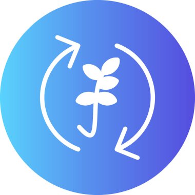 Bir çiçek simgesinin vektör illüstrasyonu