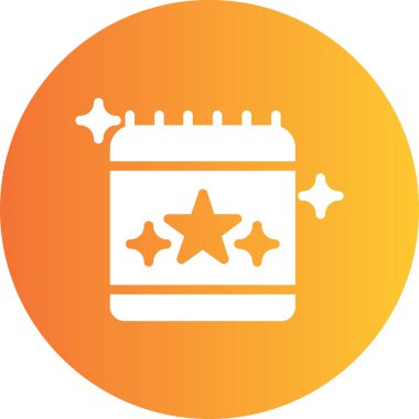 vektör yıldız simgesi, basit illüstrasyon