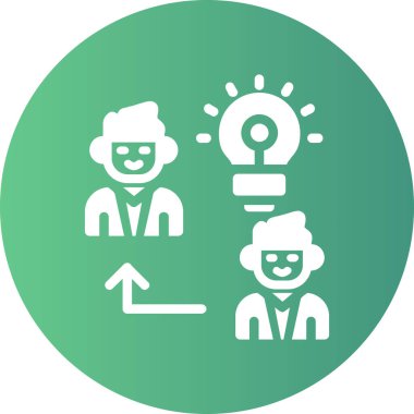 iş insanları simgesi vektör illüstrasyonu