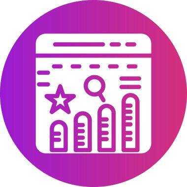 seo modern simgesinin vektör illüstrasyonu