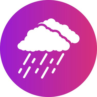 Bulut simgesi vektör illüstrasyonu