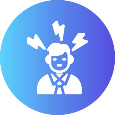 Kızgın simge vektör illüstrasyonu