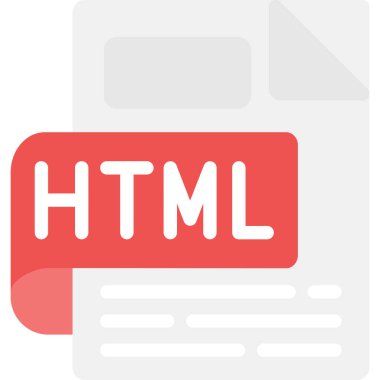 Web sayfası simgesi, basit vektör illüstrasyonu