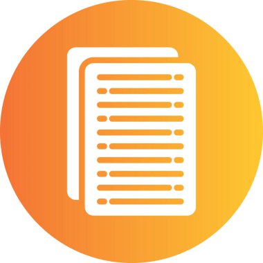 belge simgesi, vektör çizimi