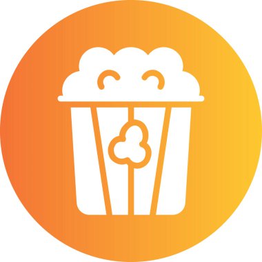 Yiyecek ve içecek ikonunun vektör illüstrasyonu