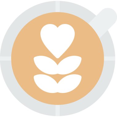 Bir çiçek simgesinin vektör illüstrasyonu