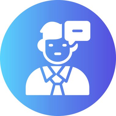 Cep telefonu simgesi olan adam, vektör illüstrasyonu