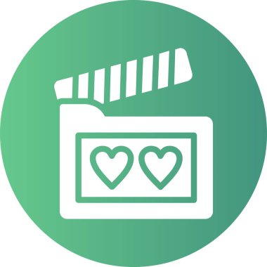 Kalp ikonu vektör illüstrasyonu