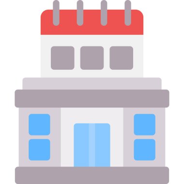 Bina inşa simgesi düz biçimli