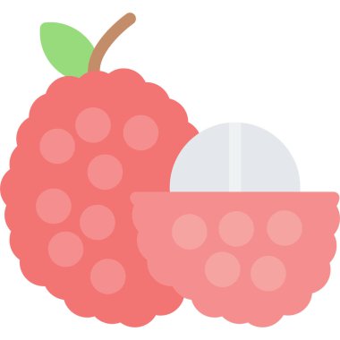 meyve yassı vektör simgesi