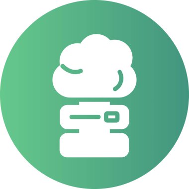 Bulut hesaplama vektör simgesi modern basit vektör illüstrasyonu