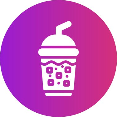 Dondurma. Web simgesi basit illüstrasyon