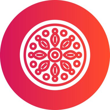 Pizza simgesinin vektör illüstrasyonu