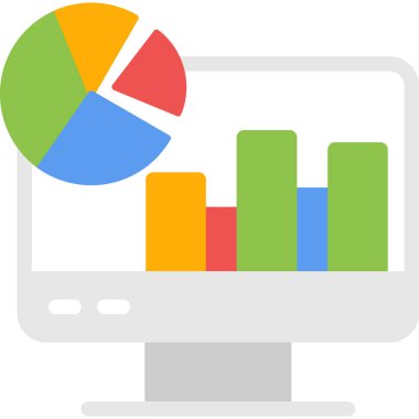 Grafik grafik vektör simgesi